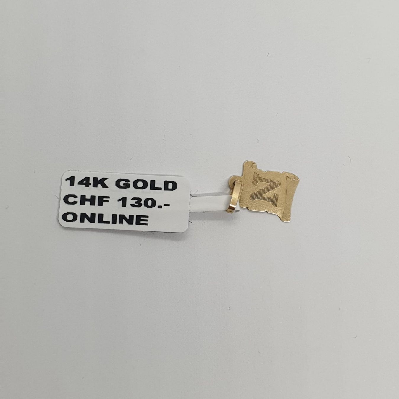 Ciondoli: Echt 14K Gold - Anhänger Buchstabe N – Usato da Luzern venduto da Luzern-Goldhaus 1