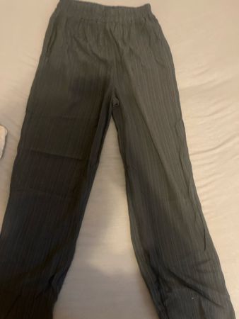 Leichte Sommerhose L von Street One, dunkelblau, gestreift