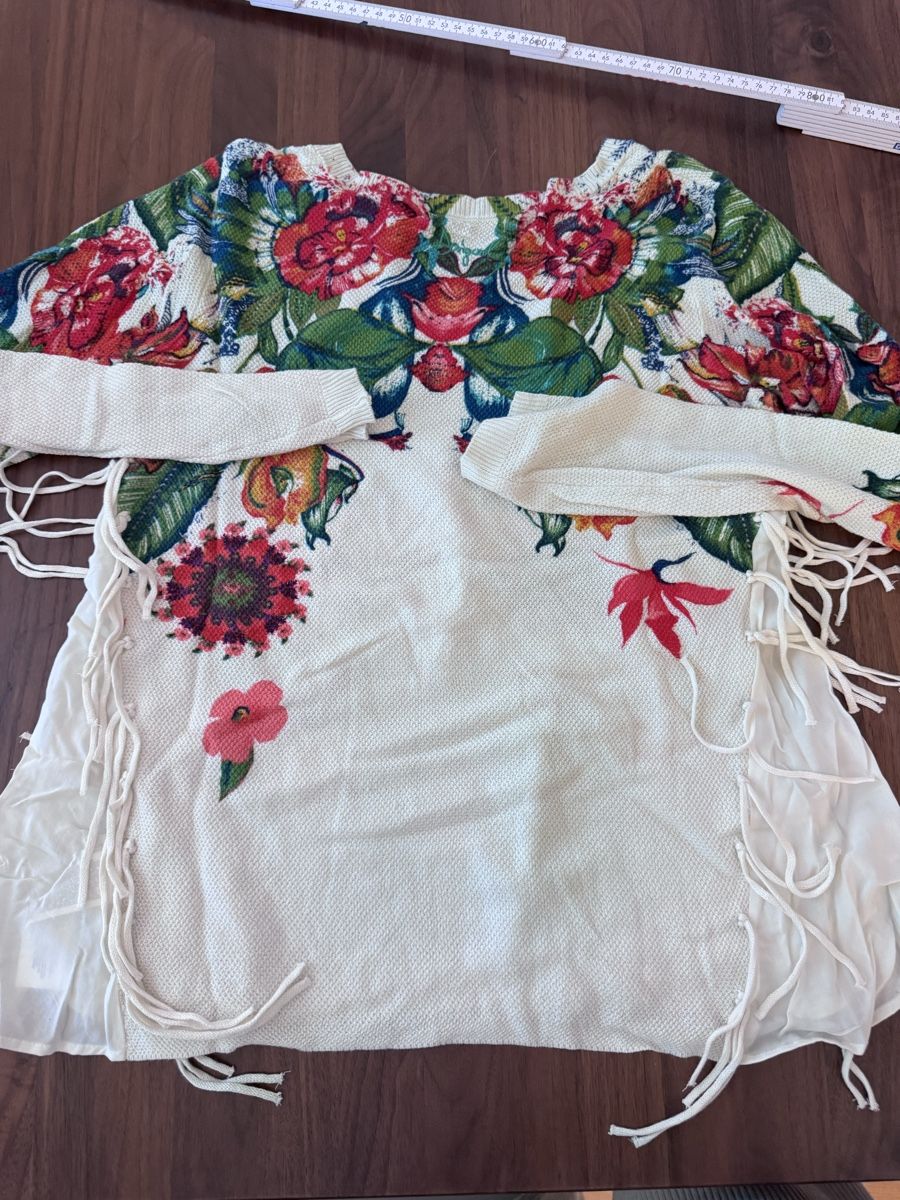 Desigual Maglioni & Felpe: Desigual Pullover, Gr. XS, Blumendruck, Fransen – Nuovo (secondo la descrizione) da Zürich venduto da yas_7vdk 4