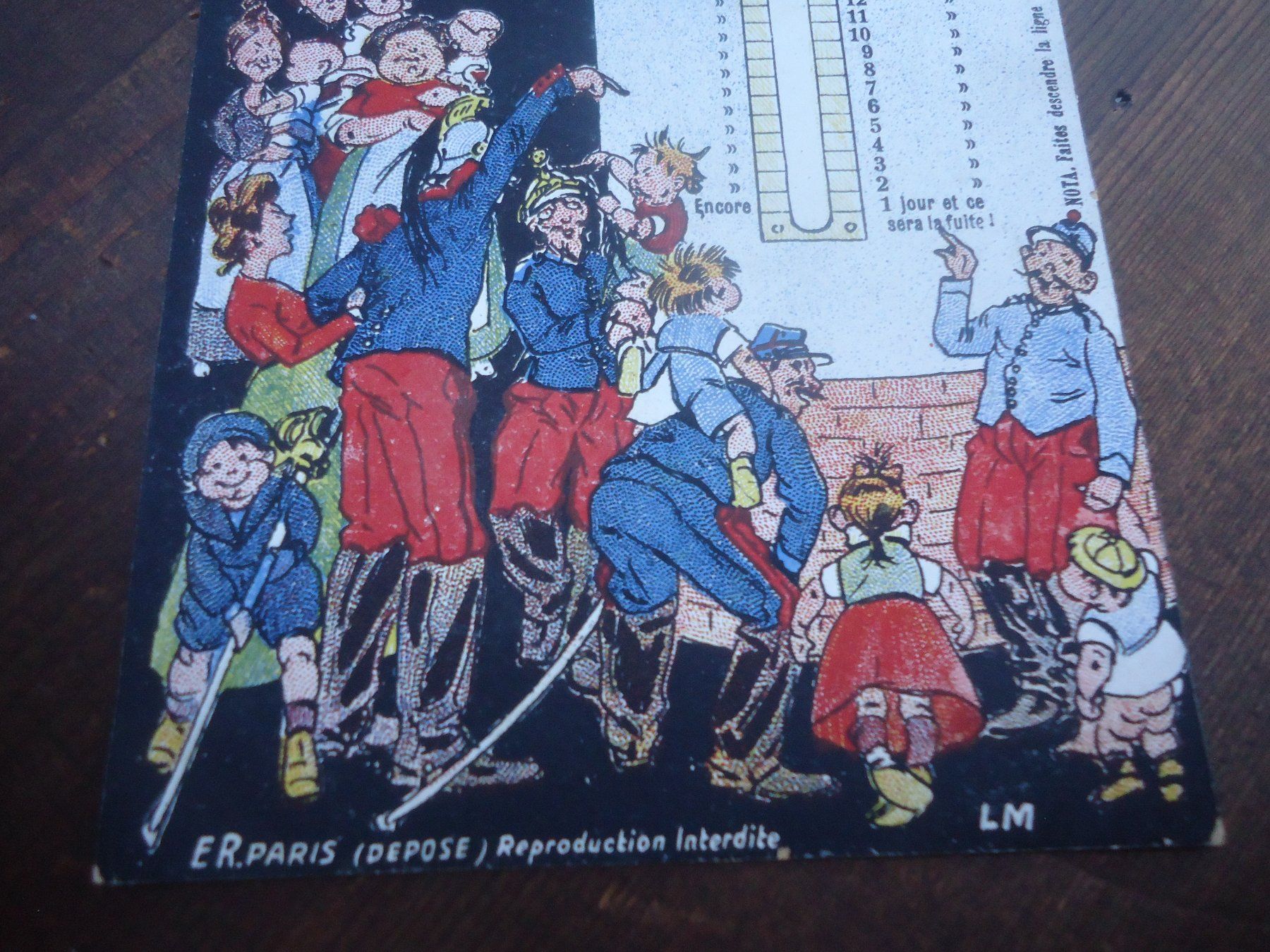 Cartoline postali: Carte postale ancienne "Calendrier du réserviste" – Usato da Vessy venduto da mafabe 1