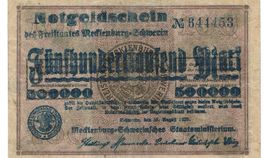 Schwerin 500000 Mark Überdruck 30.08.1923 SS+-SS++
