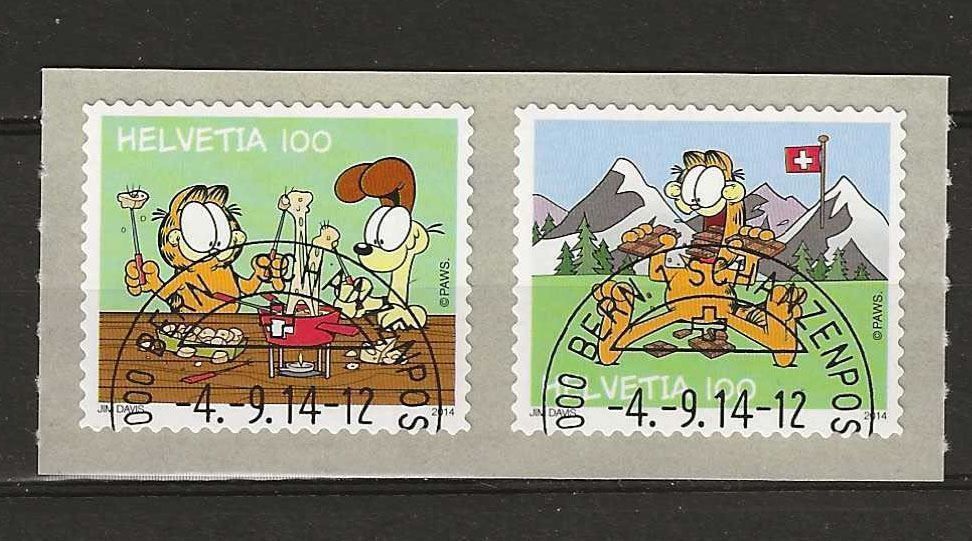 Alle Briefmarken: M1518 - Garfield  1er jour – Gebraucht aus Trélex von Phil_Albert