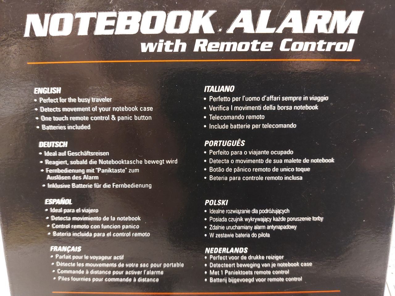 Manhattan Notebook Briefcase Alarm with Panic Remote - Frs1 (Neu ...