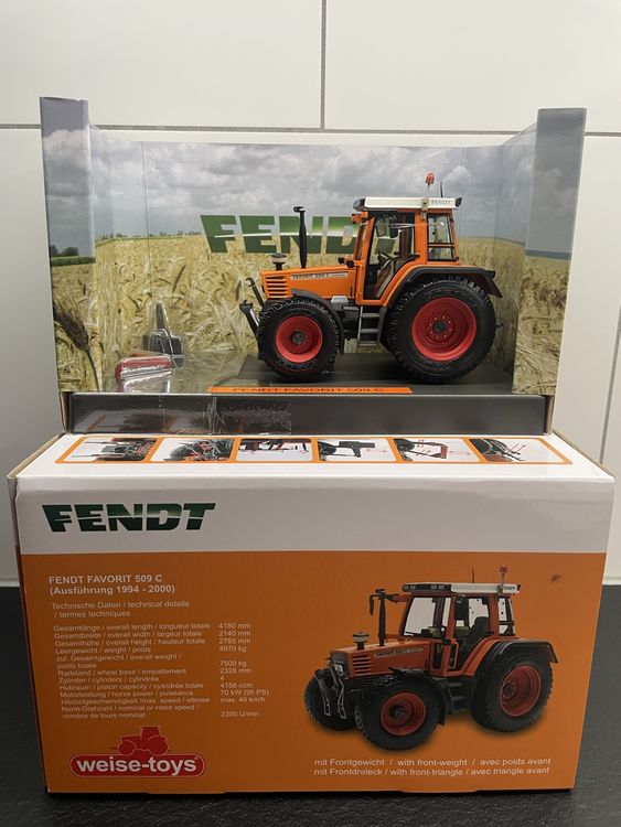 WEISE-TOYS - Tracteur limité à 500 unités - FENDT Xylon 522 communal