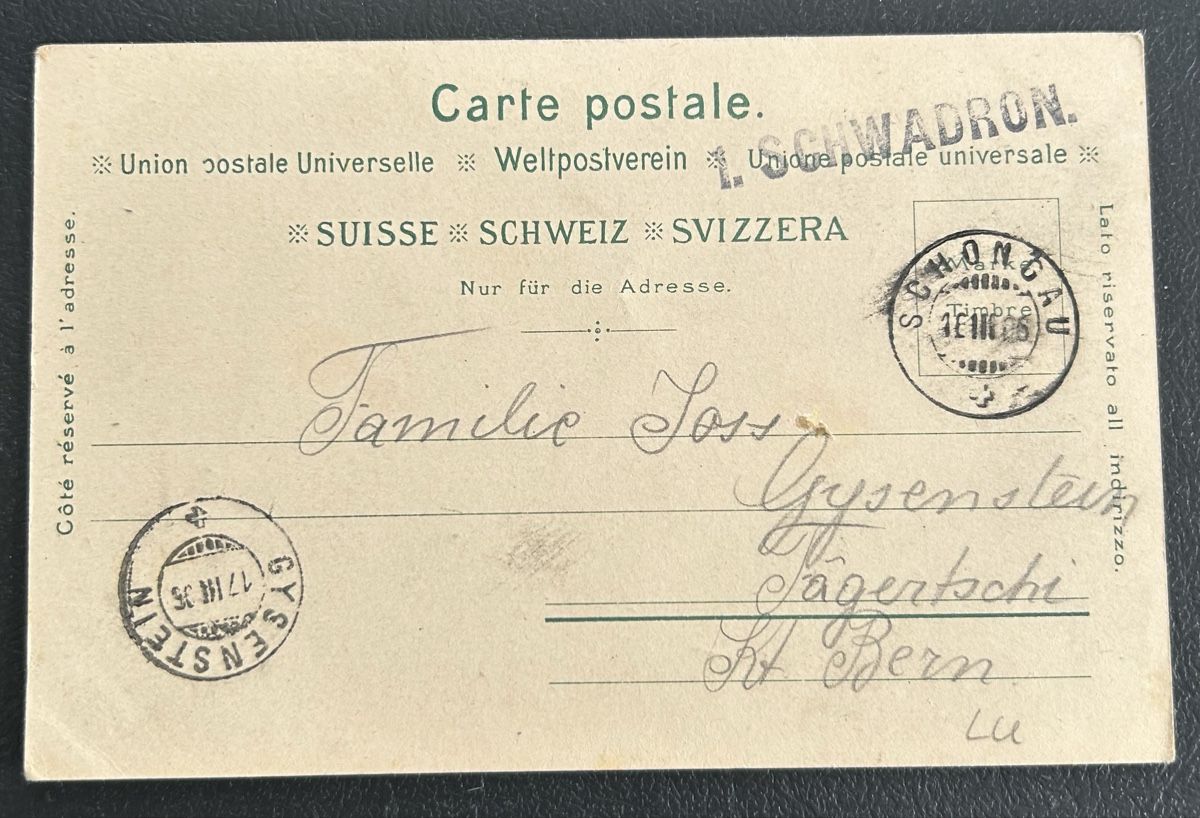 Cartoline postali: Gruss aus Schongau Litho  – Usato da Horw venduto da Tellbub 1