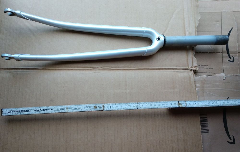 Rennrad Stahl Gabel Weiß 1" Zoll 17,5cm passt Pinarello Masi Kaufen auf Ricardo