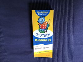 Karteibox Deutsch, Klasse 3, neuwertig