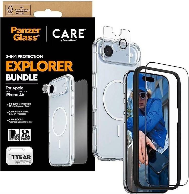 Panzerglass Cover & Protezioni schermo: PanzerGlass 3-in-1 Explorer Set Apple iPhone Air – Usato da Bottmingen venduto da Sstudios