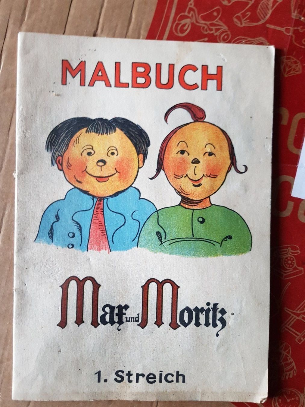 Libri: antikes Malbuch Max und Moritz 1. Streich – Usato da Walterswil BE venduto da Lonitti