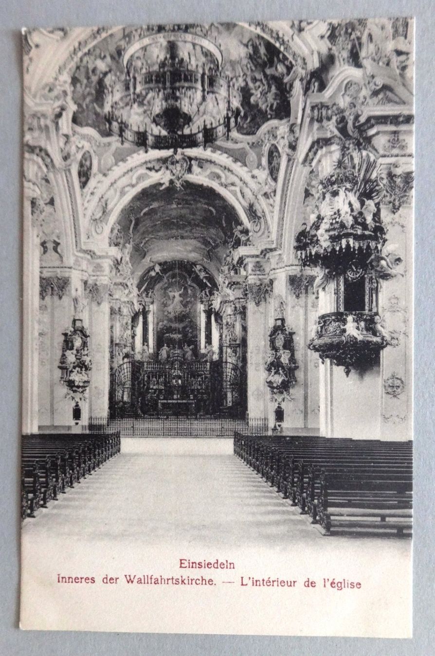 Cartes postales: Einsiedeln - Inneres der Wallfahrtskirche – D'occasion à Fétigny par Billy2miny