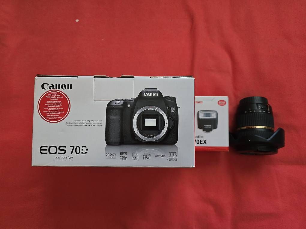 Canon Appareil photo: Canon EOS 70D mit 3 Objektiven + Blitz – D'occasion à Gerlafingen par auniho