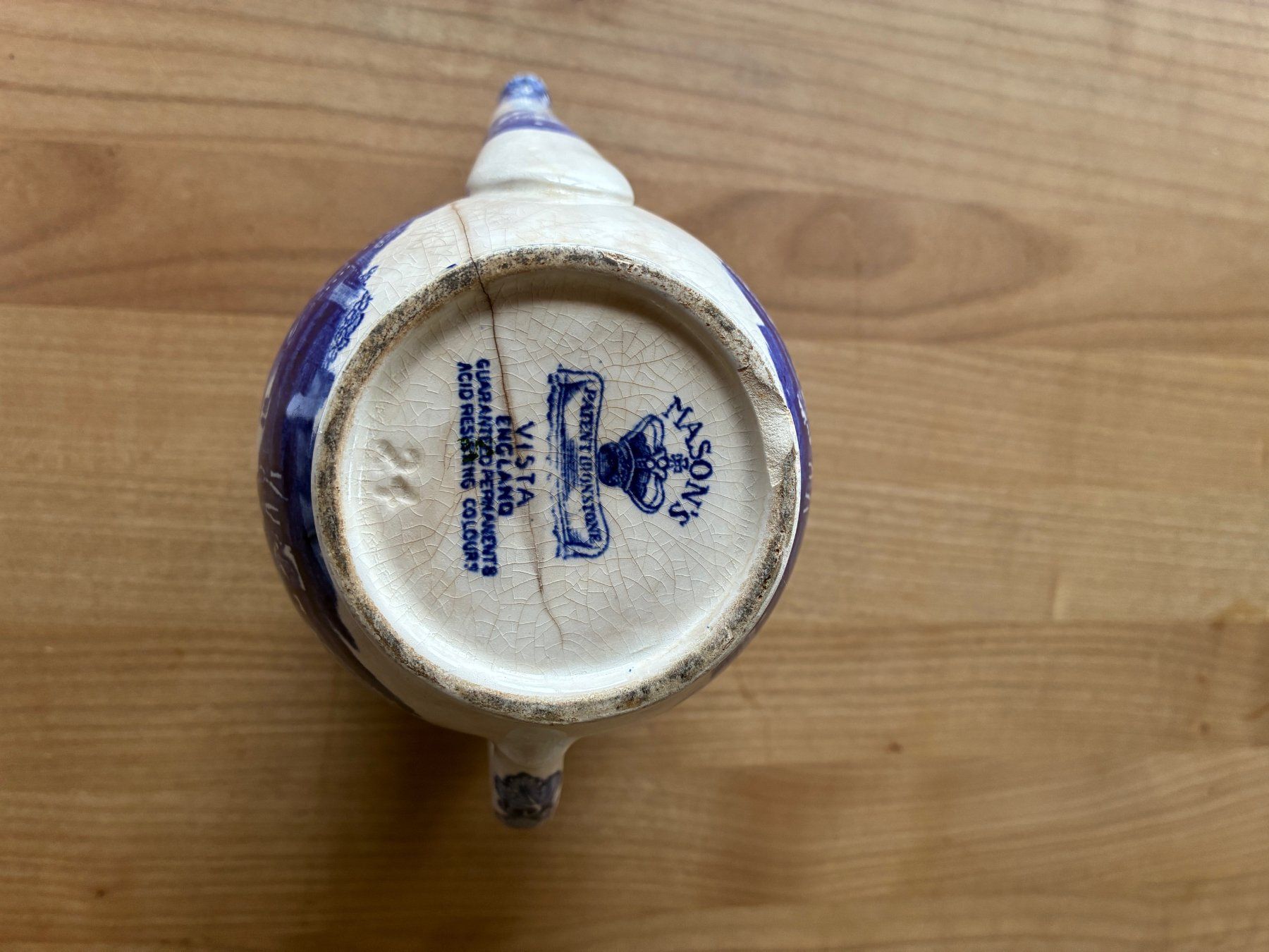 Tazze: Antike Teetassen mit Unterteller. Masons Vista, Blau-Weiss, – Usato da Horgen venduto da Bo1958 9