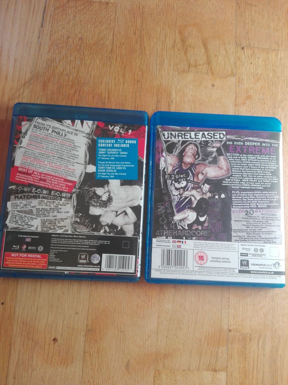 Tutti i DVDs: ECW Unreleased  (Vol.1 & 2)  >UK-Import <    2-Blu-ray Set – Usato da St.Galllen venduto da elkaphone 4