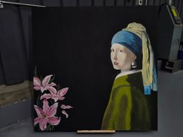 Acryl Bild A Girl With a Pearl Earring