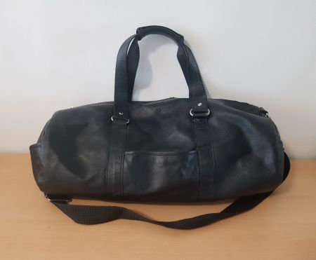 Asos Ledertasche/ Reisetasche Schwarz
