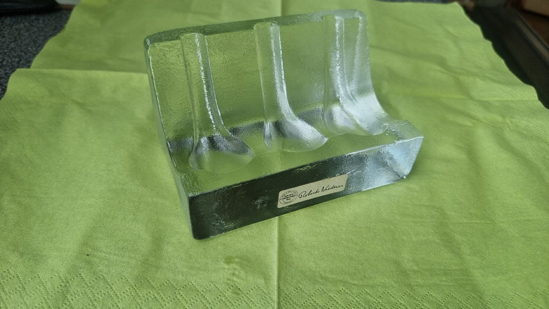 Glasi Hergiswil Bicchieri: Roberto Niederer Glas  Pfeiffenhalter – Usato da Grossaffoltern venduto da kaefer14