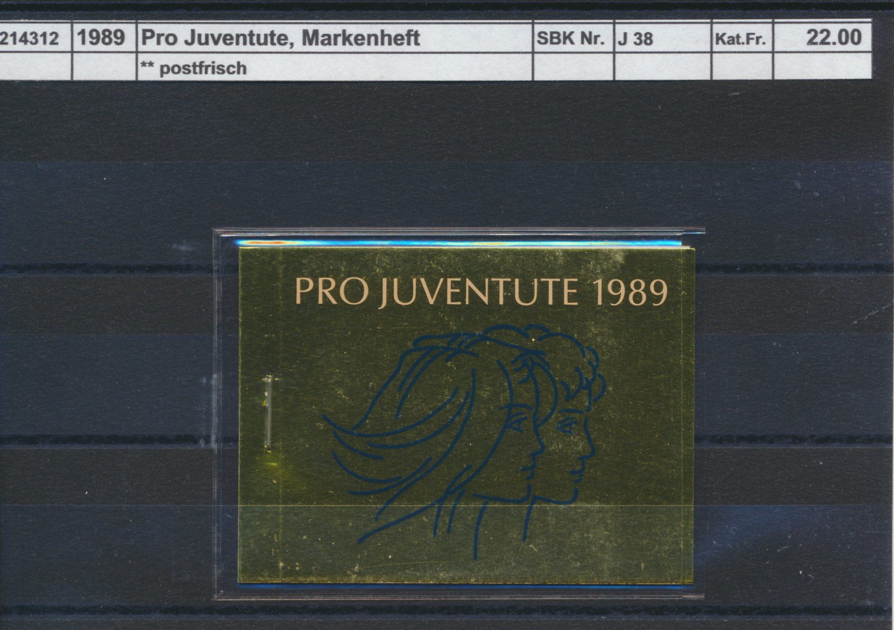 Alle Briefmarken: 1989 Pro Juventute, Markenheftchen, ** postfrisch – Neu (gemäss Beschreibung) aus Winterthur von Zupogeru