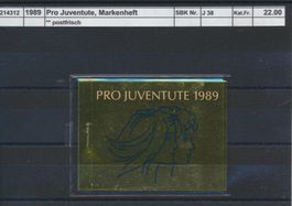 1989 Pro Juventute, Markenheftchen, ** postfrisch