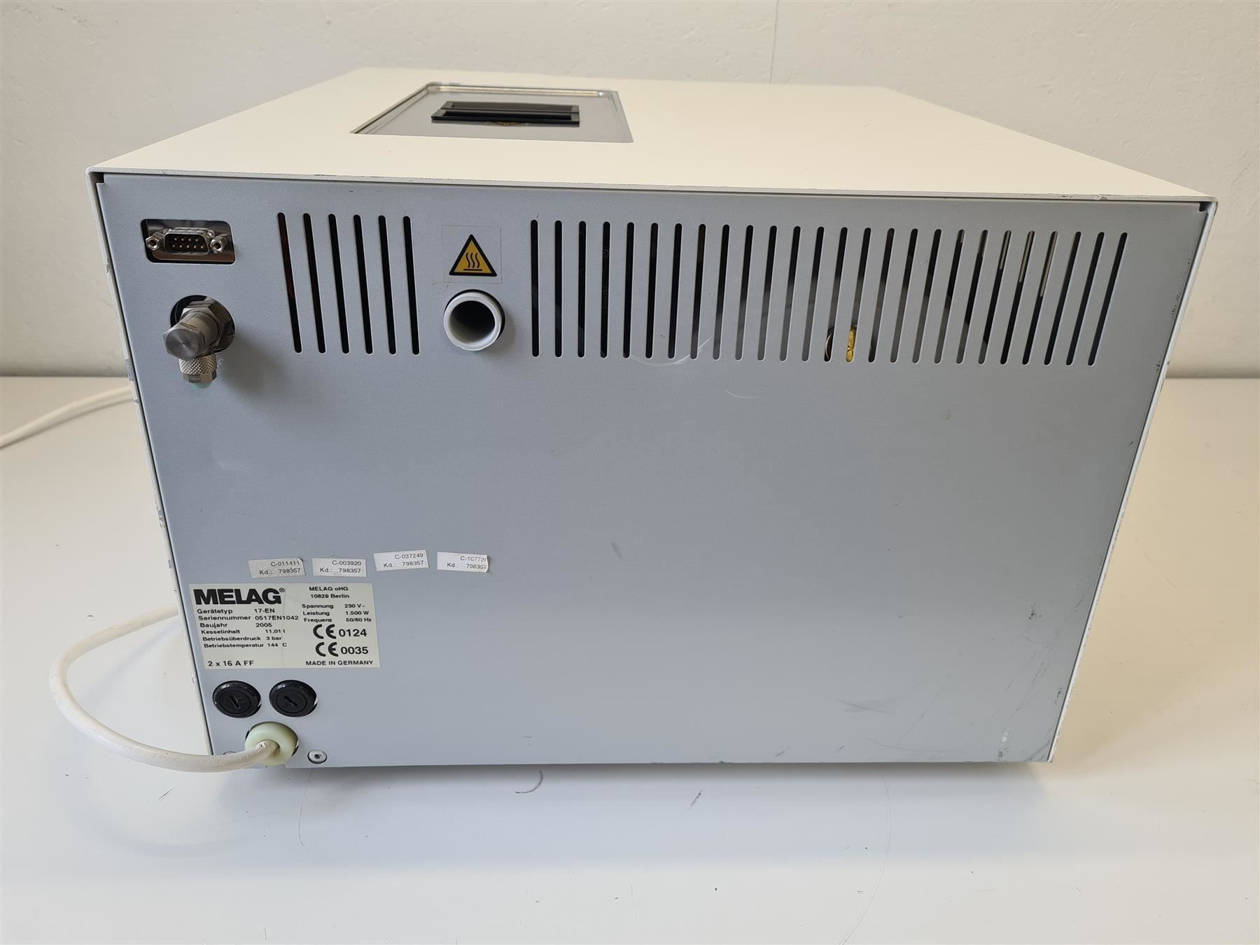 Tutte le macchine: MELAG MELAtronic 17 EN Autoklav – Usato da Niederdorf venduto da LeptonAG_Labor 5
