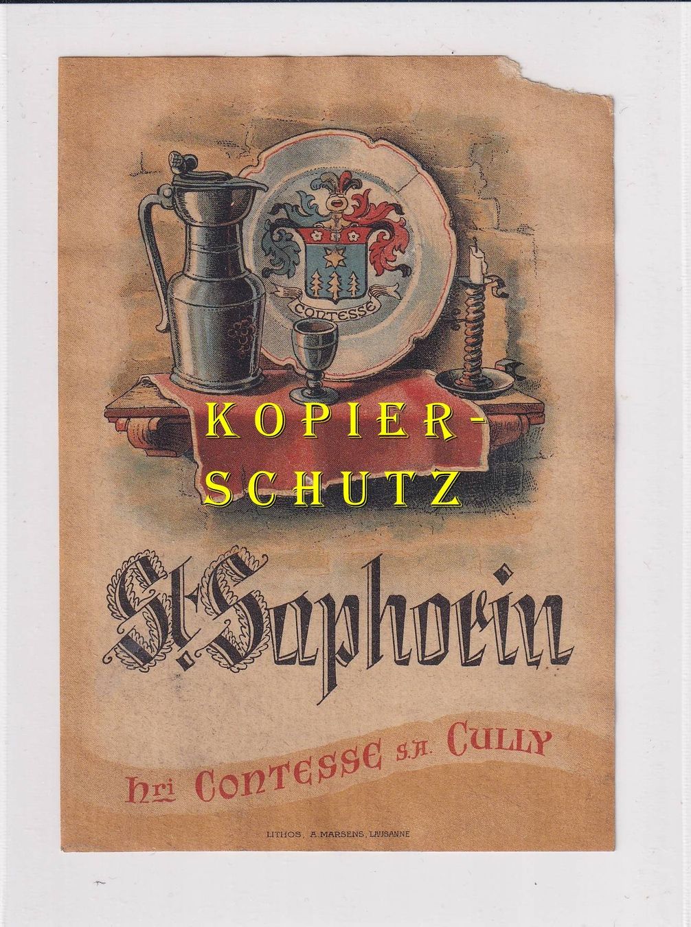 Papiere: Etikette - St. Saphorin /bd – Gebraucht aus Hombrechtikon von Rudolf07