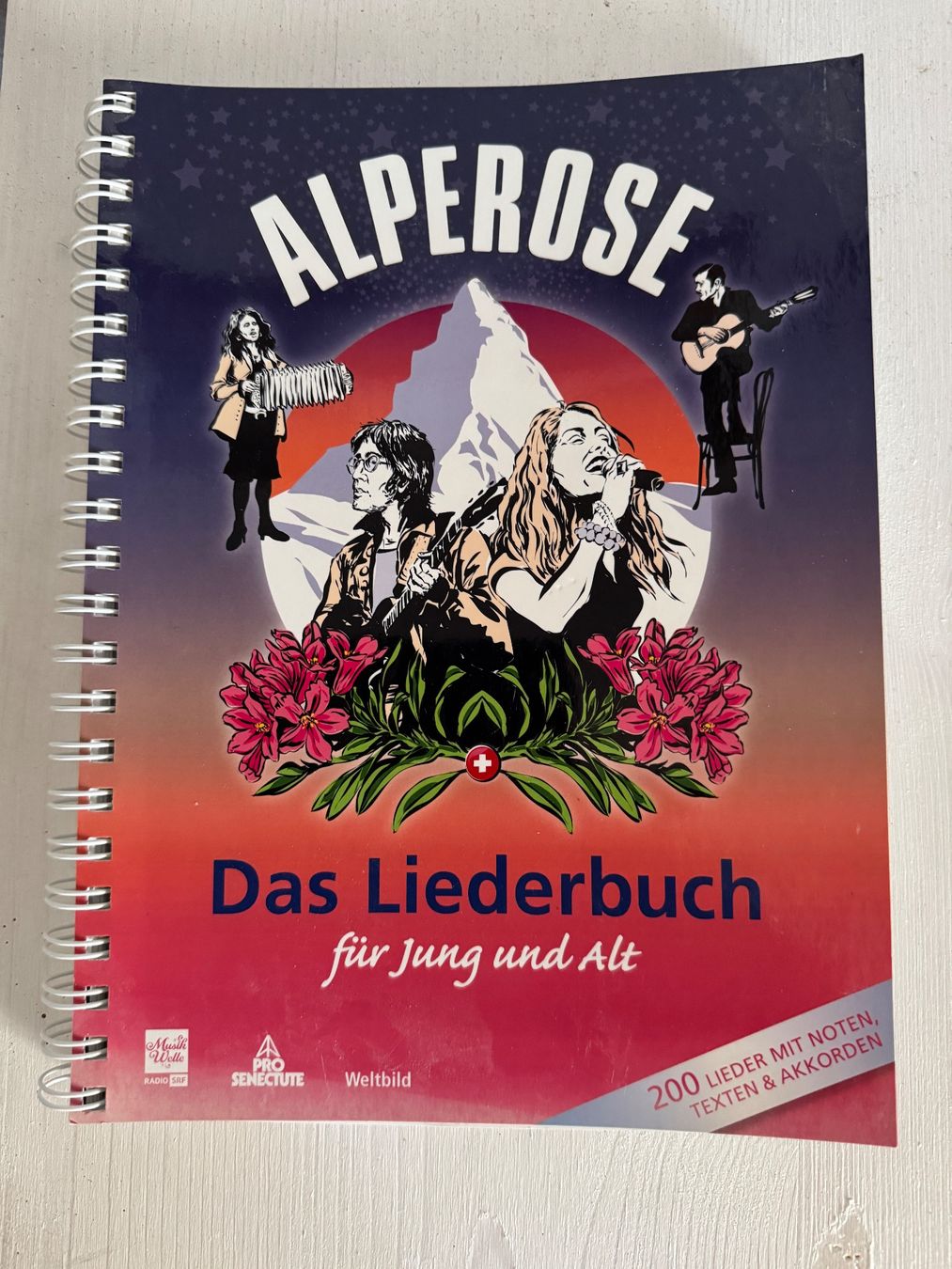 Libri: Alperose Liederbuch mit Noten Texten Akkorden – Usato da Münchenbuchsee venduto da kalapani