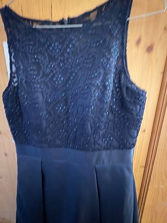 Elegantes Abendkleid Dunkelblau Gr.38 NEU/UNGETRAGEN