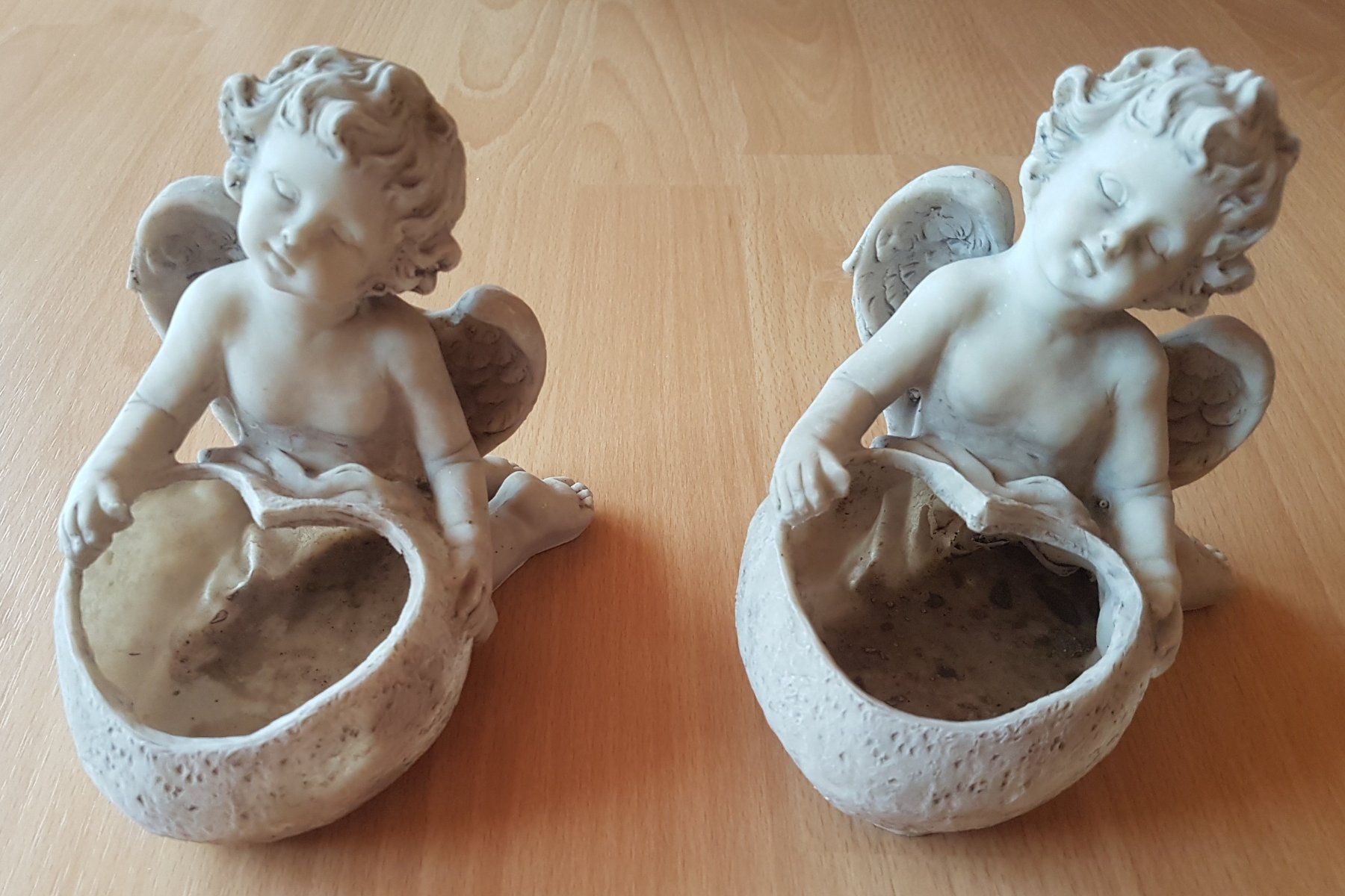 Figuren: 4-ER SET ENGEL PFLANZTÖPFE / DEKO – Gebraucht aus Sax von prinzenrollen 1