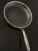 Bratpfanne Edelstahl mit Wabenmuster guter Zustand