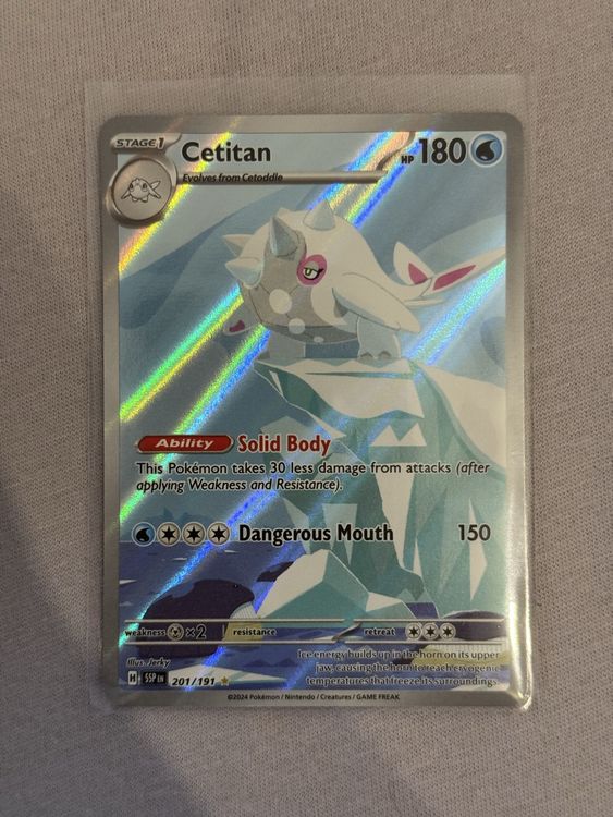 shiny cetitan pokemon card 2025 Scarlet & Violet Destined Rivals Holo ex #65 CGC 10 GEM MINT on Fanatics Collect Dangerous Mouth 150 Cetitan ex - 065/182 -