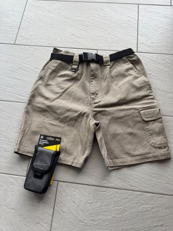 Arbeitsshorts / Handwerkershorts Gr.M + Smartphone Tasche