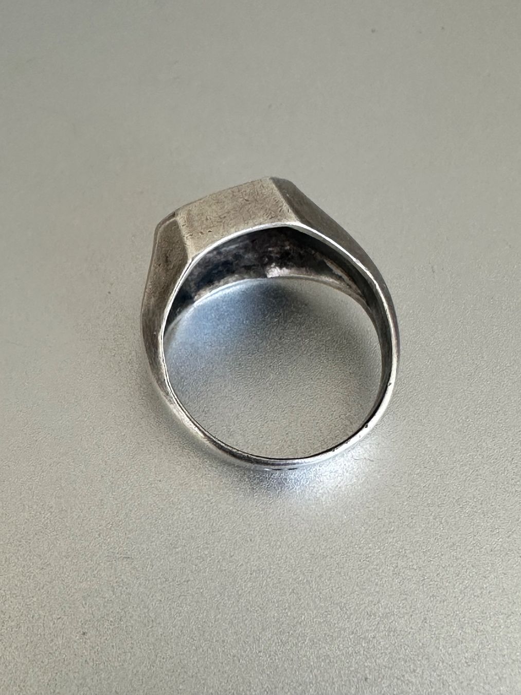 Anelli: antiker 835 Silber Siegelring – Usato da Onex venduto da Antiqueshow 2