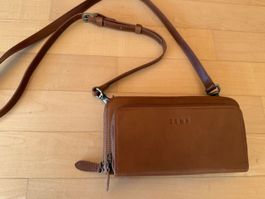 Zemp Leder Portemonnaie Tasche - Cherry - Crossbody Bag