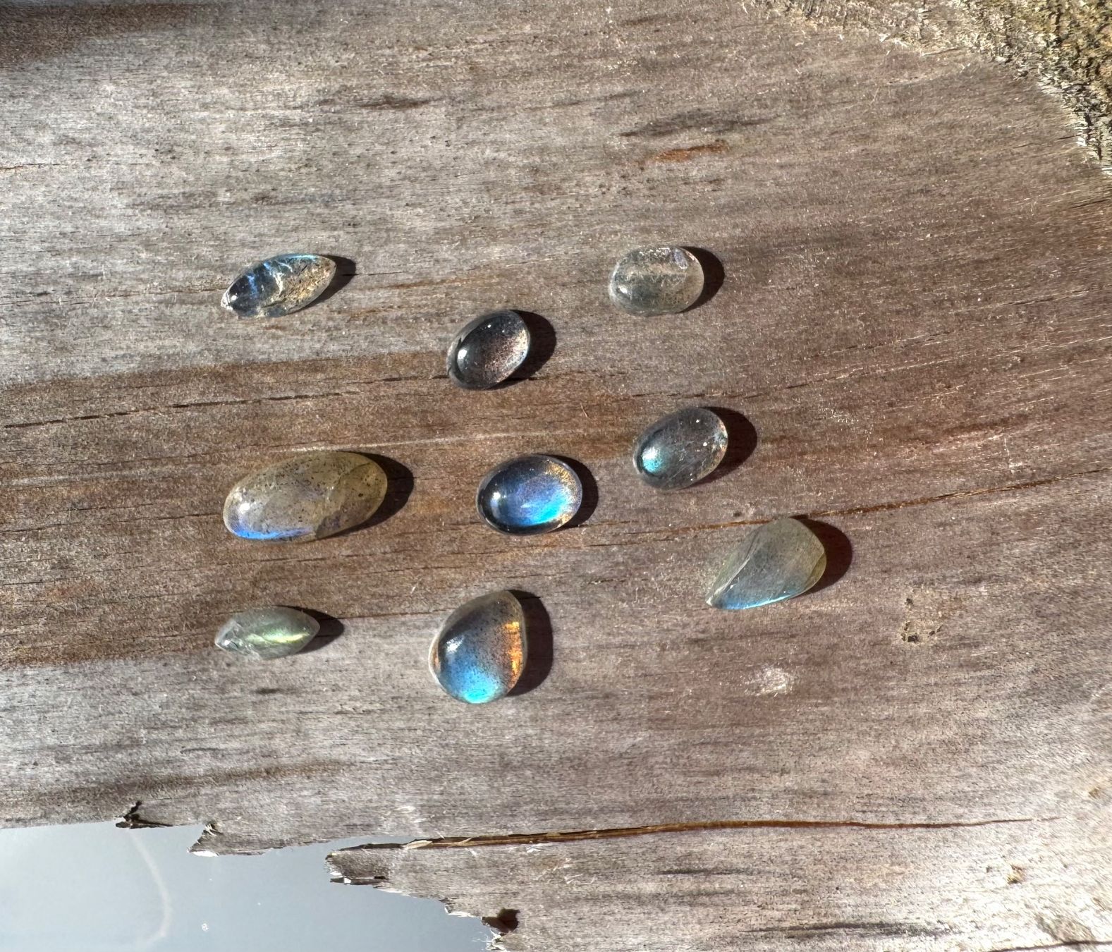 Pietre preziose: Labradorit Cabochons  ECHT!!!   top Farben/Glanz – Nuovo e nell'imballaggio originale da Leuggern venduto da gemshow 5