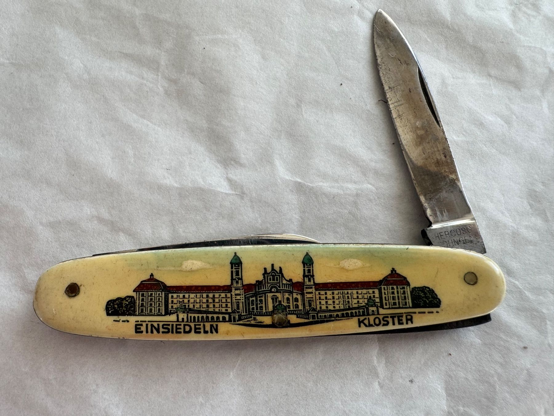 Solingen Coltelli tascabile: Taschenmesser Einsiedeln Kloster – Usato da Kestenholz venduto da Sackmesser67