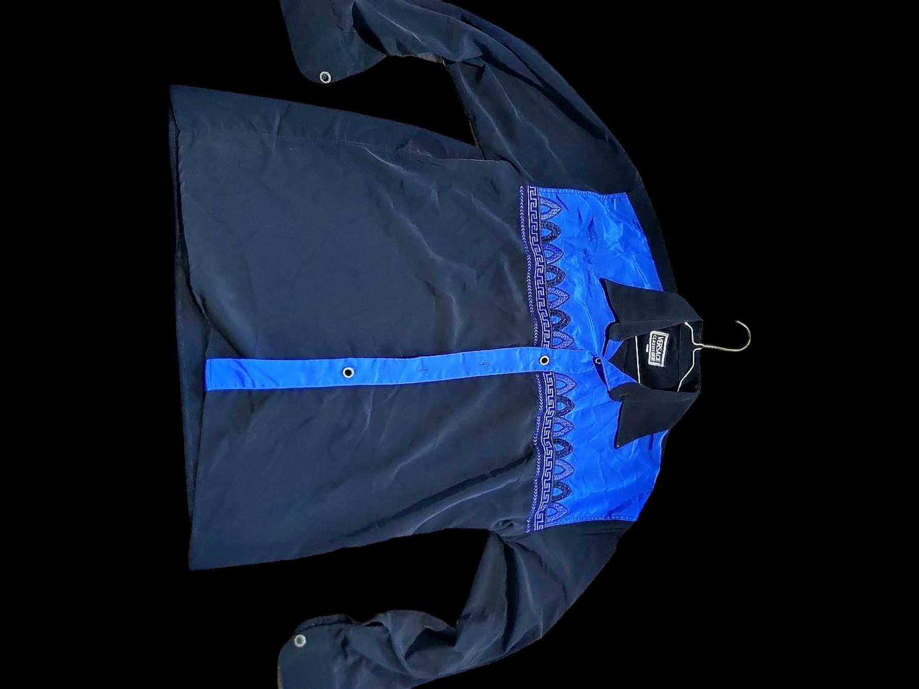 Versace Camicie: Versace Classic V2 Schwarz-blaues Button-Down-Hemd - Größe – Usato da Zug venduto da vinokilo 3