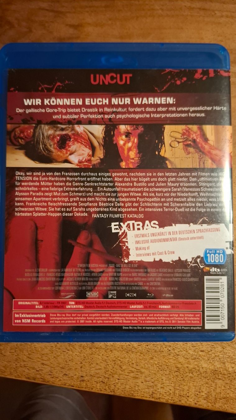 Alle DVDs: Film Inside Blu-ray – Gebraucht aus Rüttenen von Knief 1