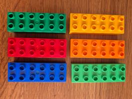 Lego Duplo Bausteine 2 x 6 Noppen 6 Stück (1127)