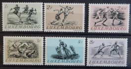 Luxemburg Kat. 495-500 * 1952 Kat. 30 Euro