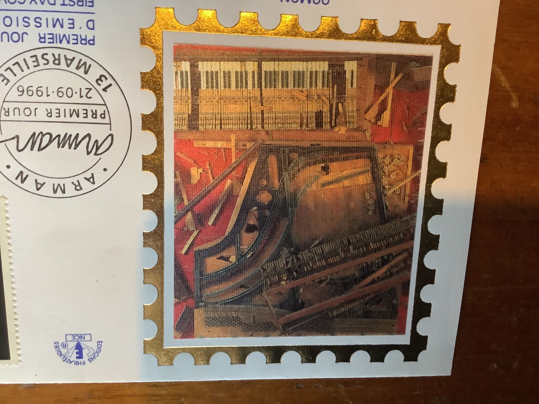 Tutti i francobolli: Timbre Arman 21.9.1996 – Usato da Epalinges venduto da janvs 1