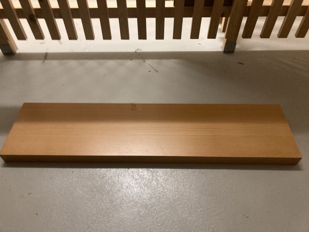 ULUYYUC Wandregal Set 2 Stück - Schwarz Eiche Design 60x16x14cm Für Wohnzimmer & Büro