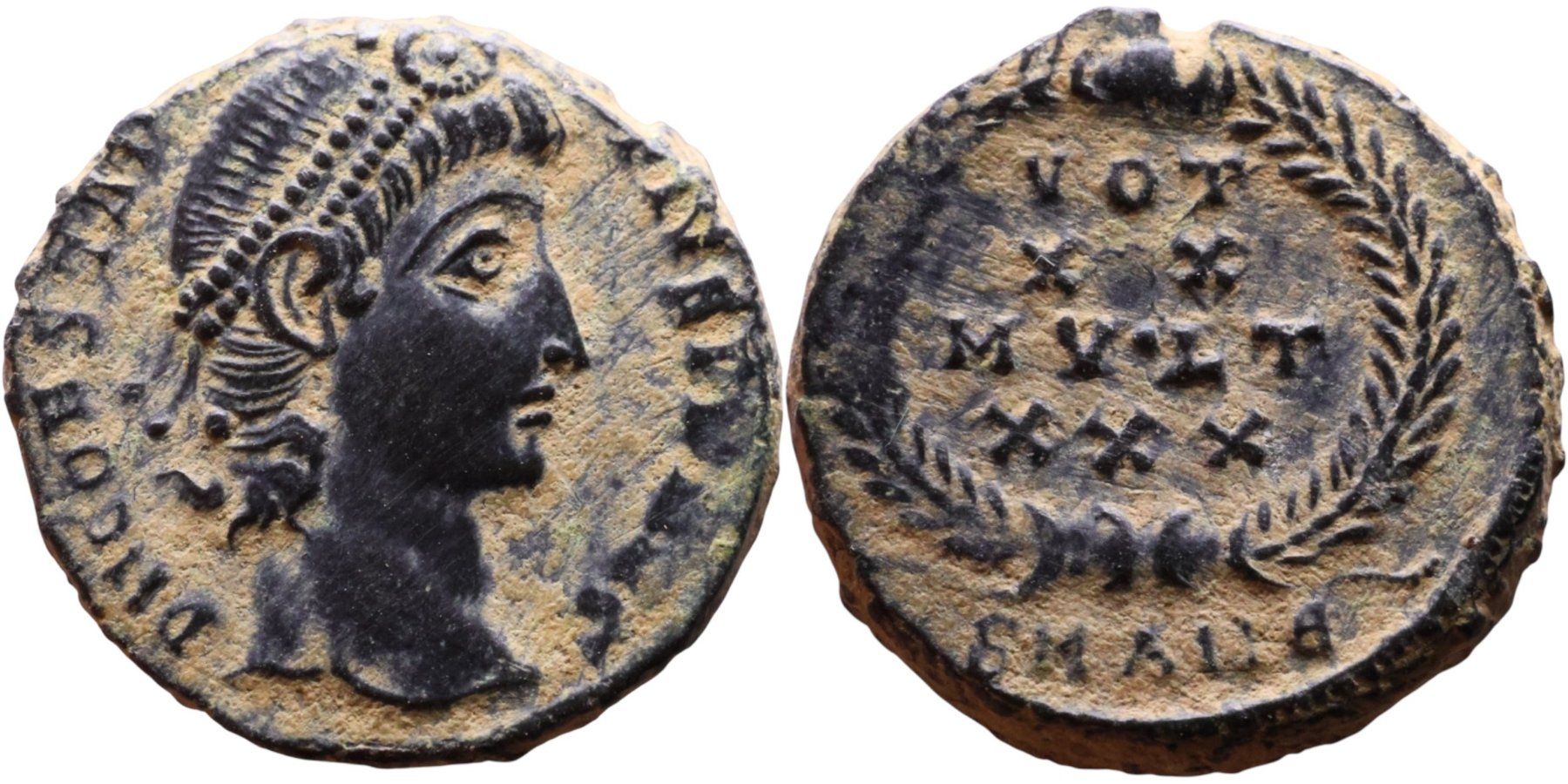 Tutti le monete: CONSTANTIUS II AE nummus (337-361 AD) – Usato da La Sarraz venduto da classicworldcoins