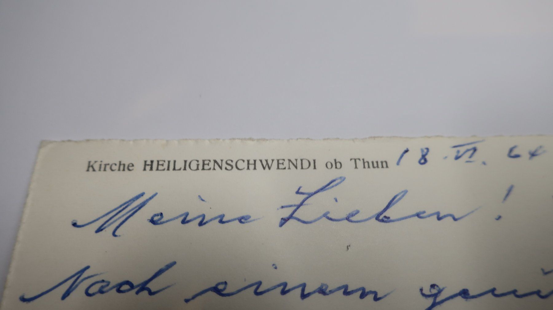 Cartoline postali: Kirche Heiligenschwendi ob Thun  1964 – Usato da Cormoret venduto da Pascalll2001 4