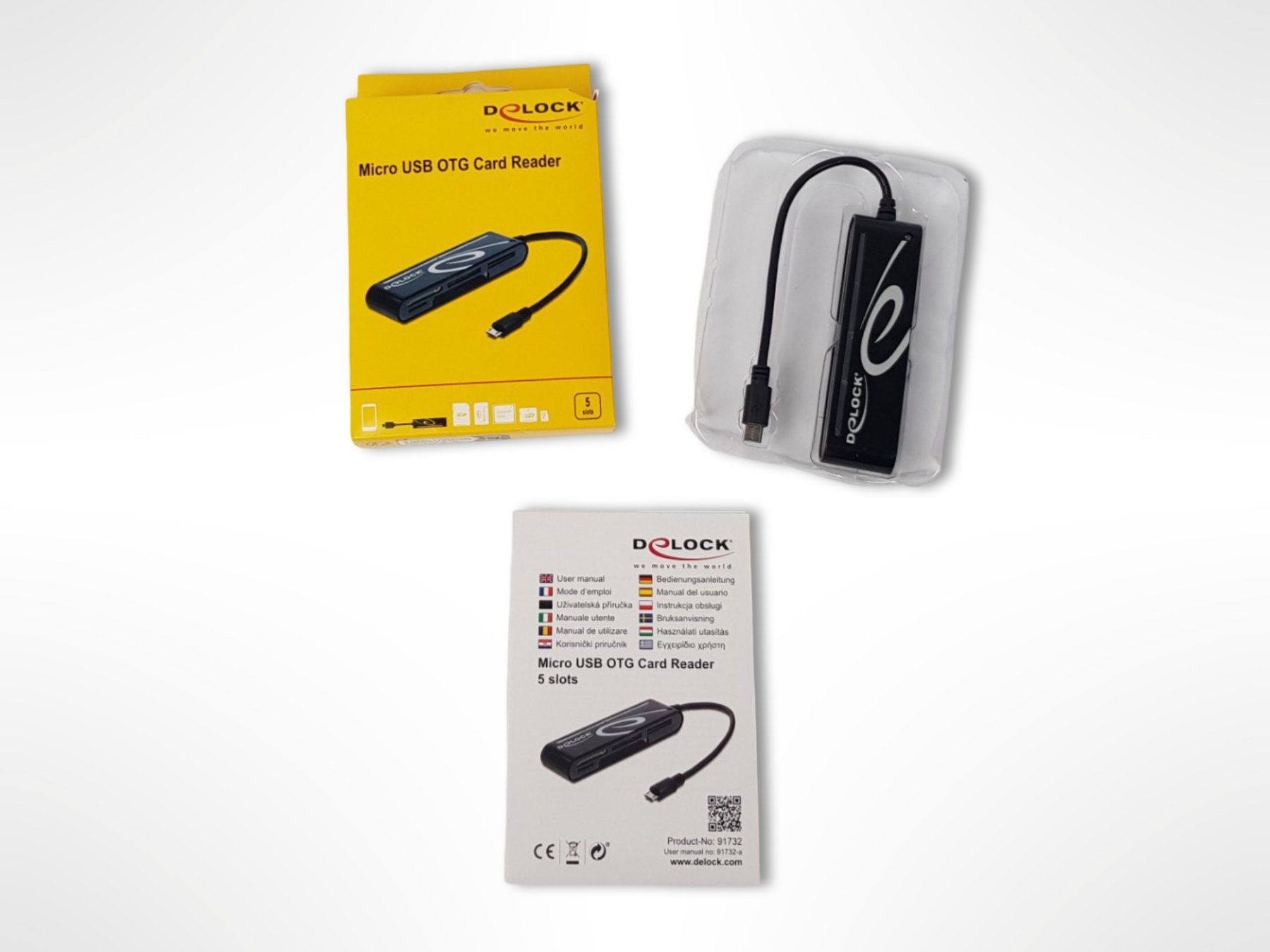 Hub & Switch: DELOCK Micro USB OTG Card Reader – Nuovo (secondo la descrizione) da Suhr venduto da Restwert_Suhr