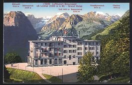 Braunwald, Grand Hotel mit Gebirgskette