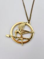 Collier Hunger Games avec Chaîne Doré Geai Moqueur