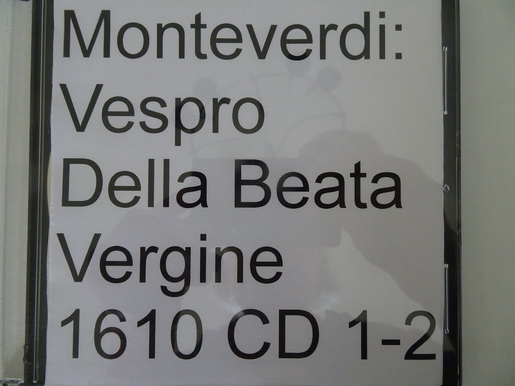 CDs: Monteverdi Marienvesper – Gebraucht aus männedorf von purzelchen