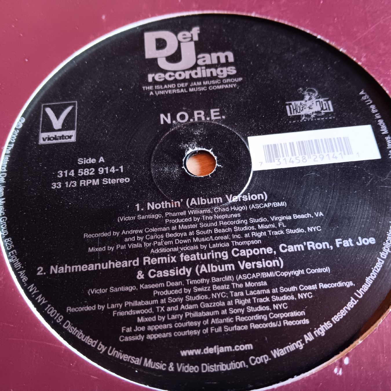 Vinyles: N.O.R.E. Vinyl Nothin' Rap 2002 – D'occasion à Chur par chr_b2cn 2