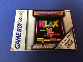 ANLEITUNG FÜR KLAX GAME BOY COLOR