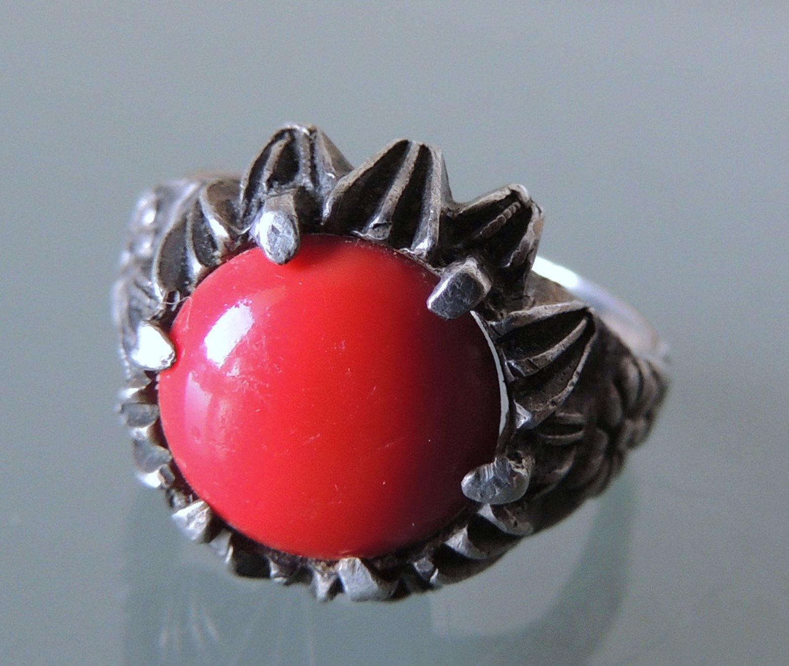 Anelli: Silber 830 Fingerring mit einem Imitatstein aus Glas – Usato da Waldenburg venduto da schaller707 4
