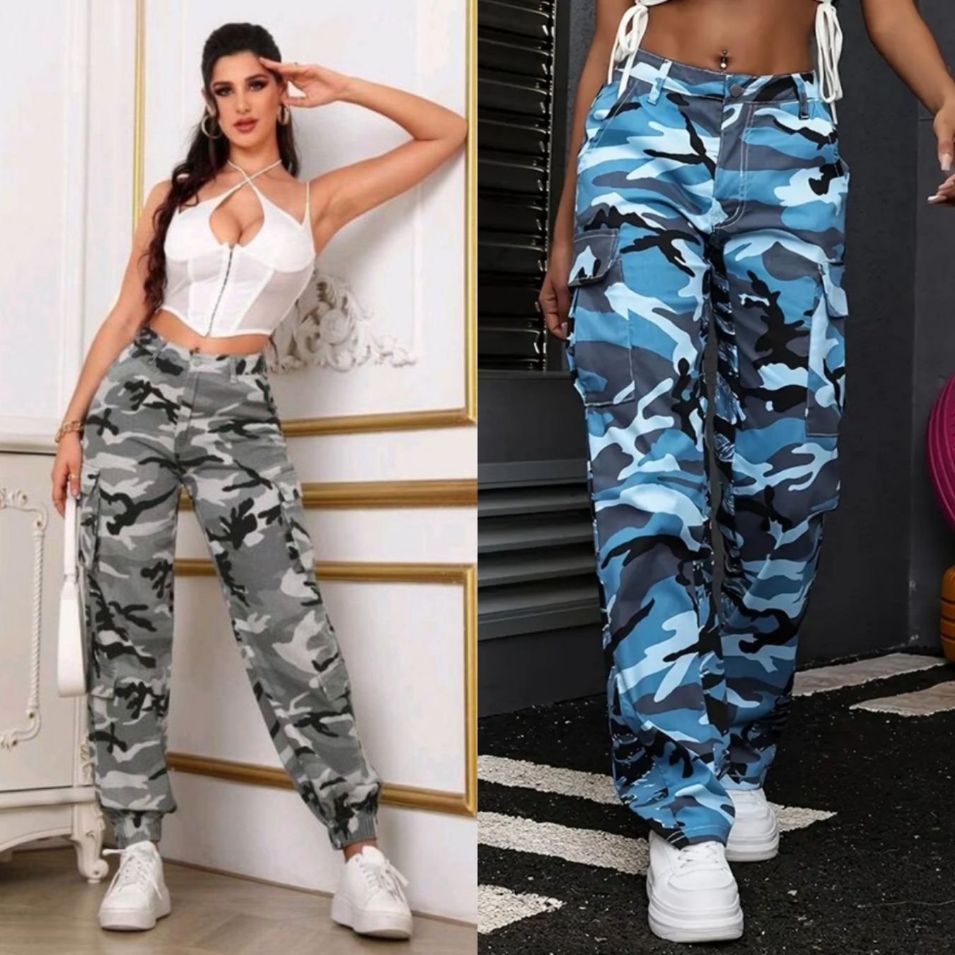 Pantalons: Camouflage Hose Gr. S (grau oder blau) - VERSAND möglich – Neuf avec emballage d'origine à St.Peterzell par the2ndchance